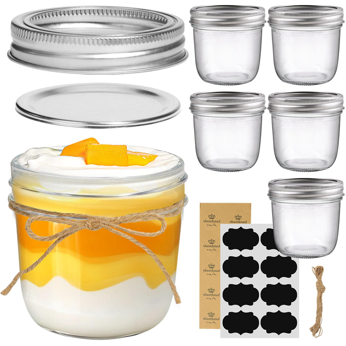 ComSaf stackable mason jar storage helps organize pantry and meal-prep workflows.