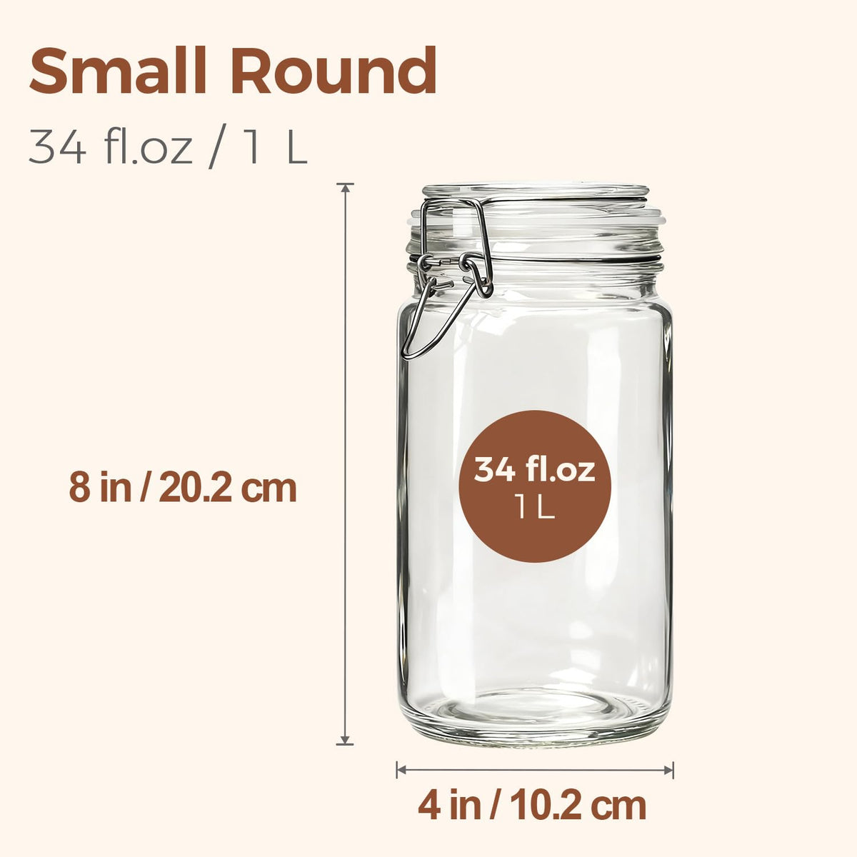 ComSaf straight-sided canisters arranged together maximize pantry space and modernize storage.