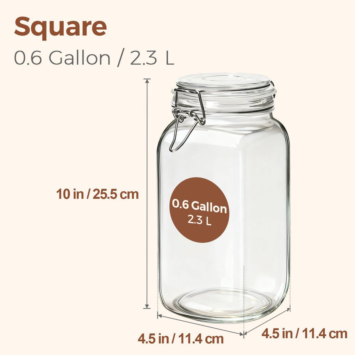 ComSaf sugar 4lb bulk jar keeps contents fresh and spills minimized.