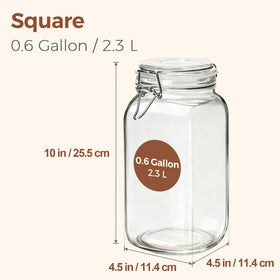 ComSaf sugar 4lb bulk jar keeps contents fresh and spills minimized.