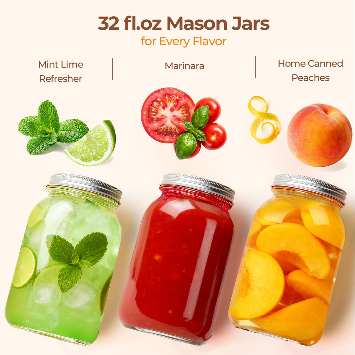 ComSaf wide-mouth jar for sun tea and coffee brewing at home.