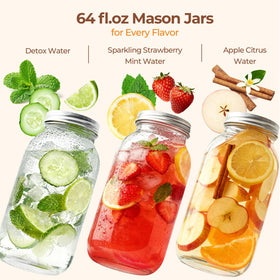 ComSaf sun tea jar 64oz lets you brew refreshing infused waters.