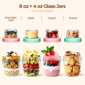ComSaf thick glass jars feel sturdy and reusable daily