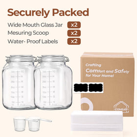 ComSaf two-pack enhances kitchen organization and bulk prep versatility.