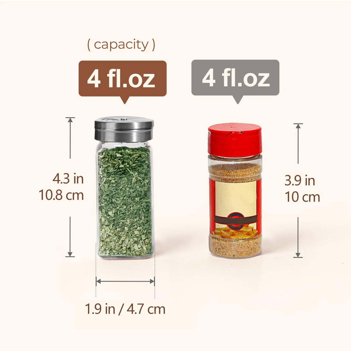 ComSaf US spice labels help organize blends with clear readability.