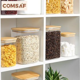 ComSaf versatile storage jar for spices, grains, or snacks