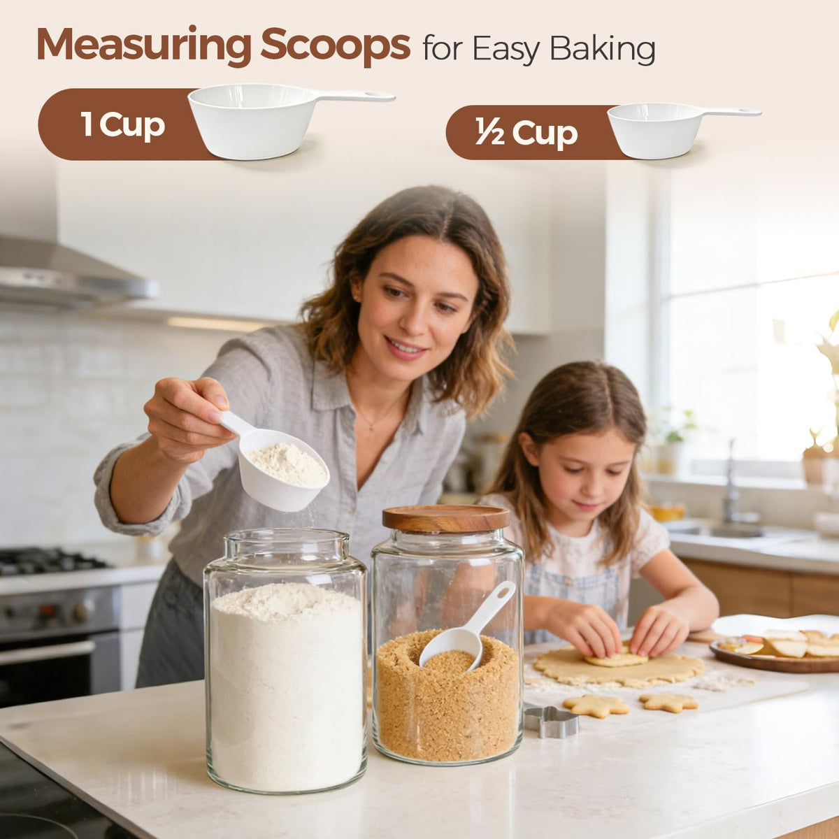 ComSaf waterproof reusable labels help organize pantry items clearly