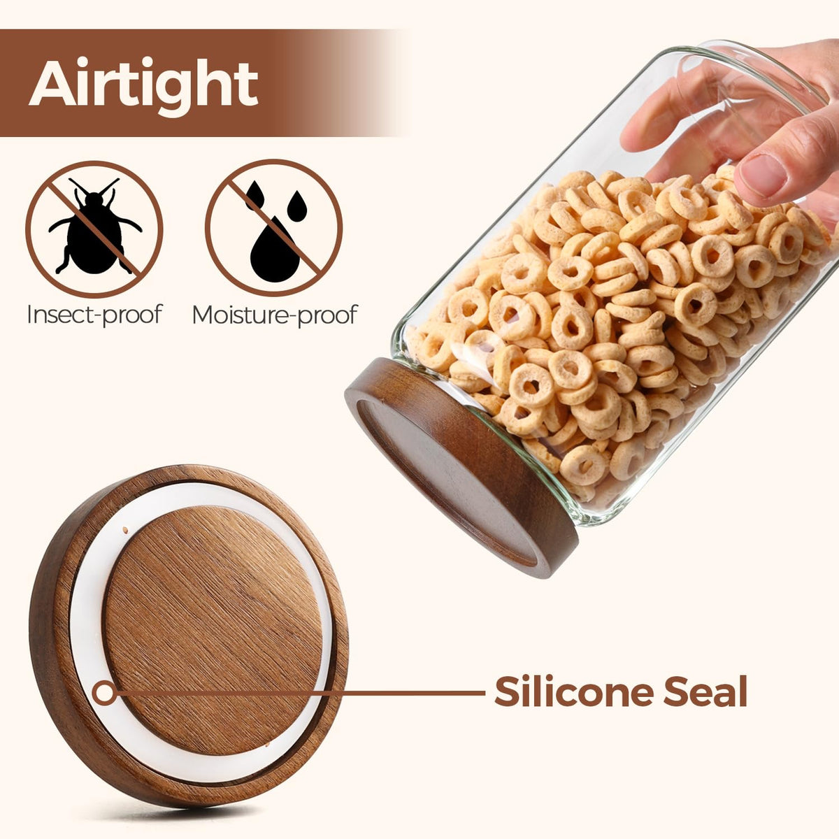 ComSaf reusable waterproof labels simplify pantry organization and re-labeling