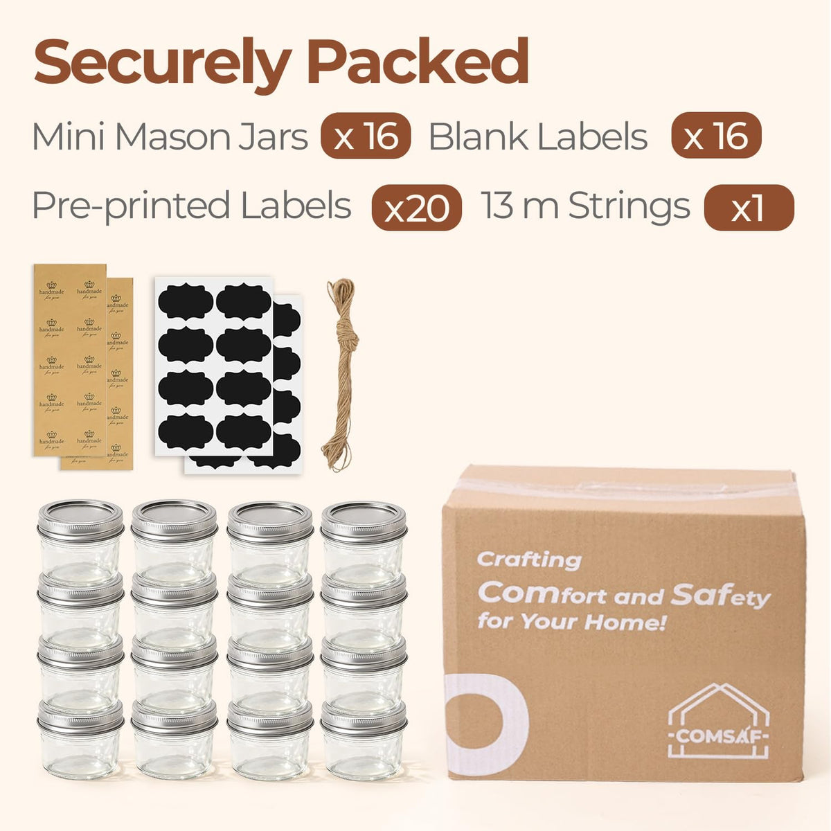 ComSaf wide-mouth jar simplifies filling and cleaning
