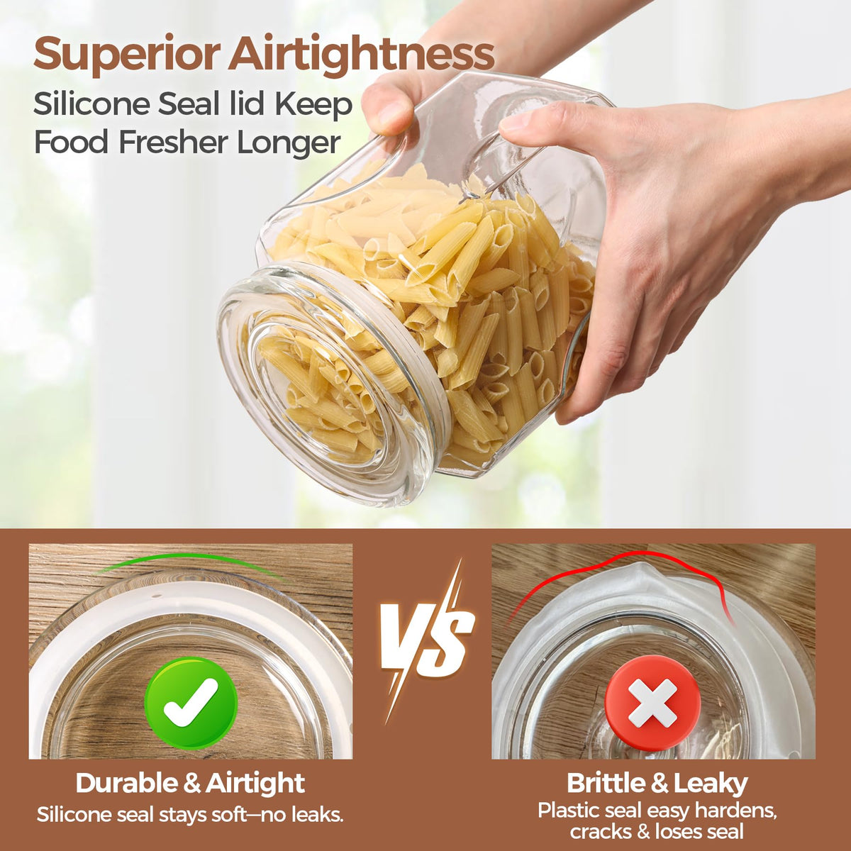 ComSaf wide mouth design enables quick filling and scooping
