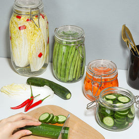 ComSaf wide-mouth jars simplify filling jams and easy scooping