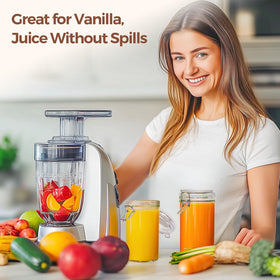 ComSaf wide-mouth glass jar provides crystal-clear content visibility and easy cleaning.