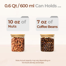 ComSaf wide-mouth glass jar for easy scooping and quick refills.