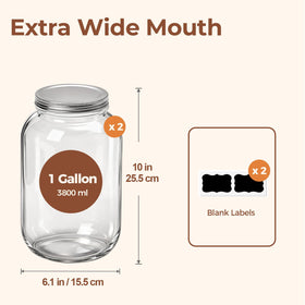 ComSaf wide-mouth jar pouring for easy filling and serving.