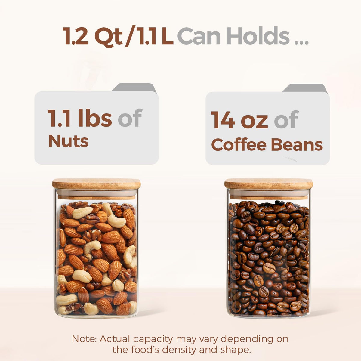 ComSaf wide-opening glass jar enables easy cleaning and full access.