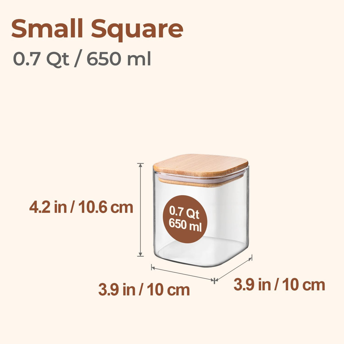 ComSaf wood lid airtight seal emphasizes freshness and moisture resistance for dry goods.
