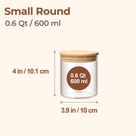 ComSaf wooden lid seal maintains freshness on tea and coffee beans.