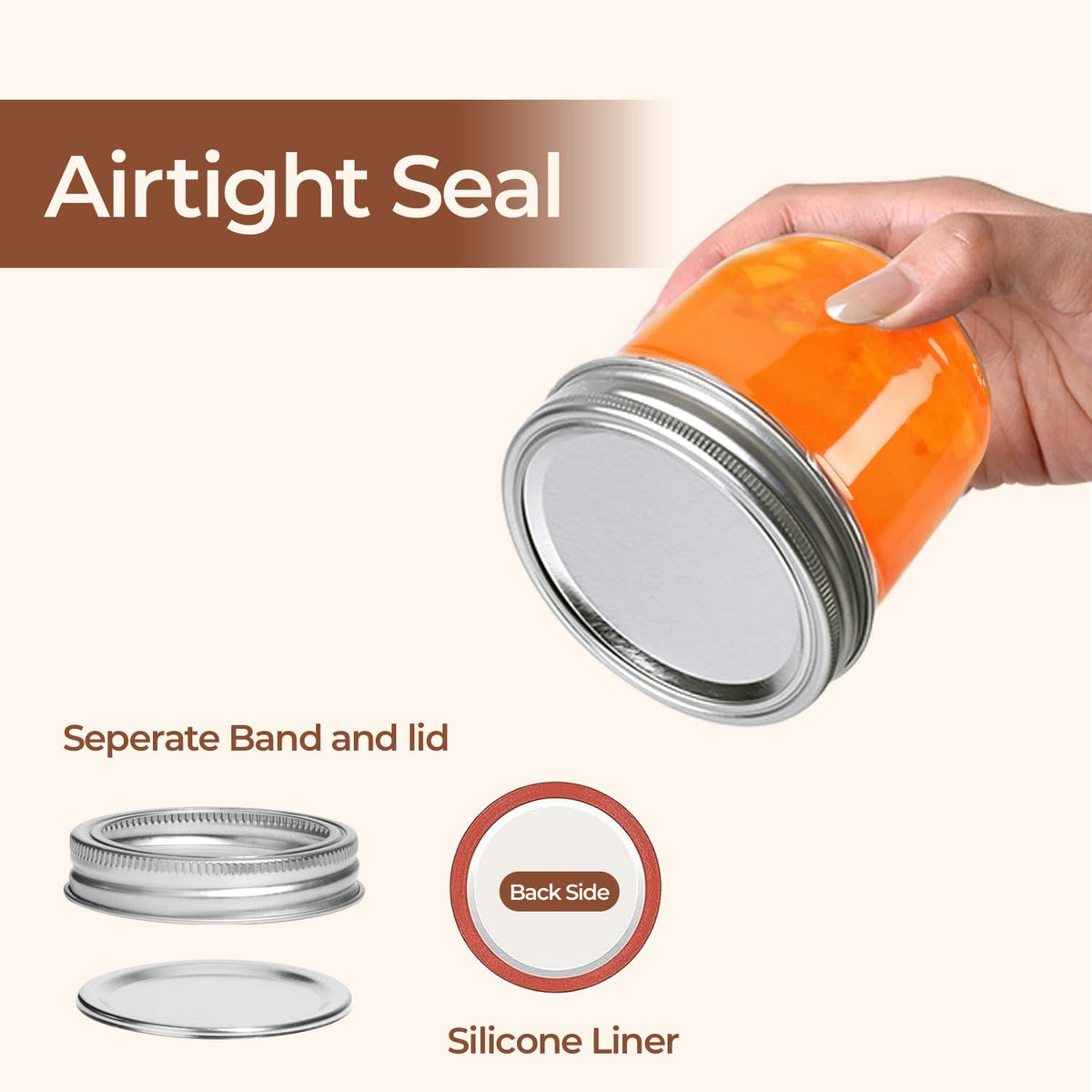ComSaf yogurt parfait jar showcases layered, portable snack options.