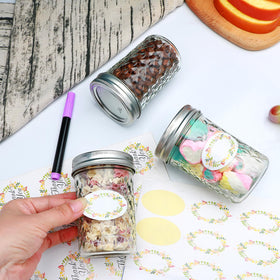 COMUDOT mason jar with overnight oats for grab-and-go breakfast
