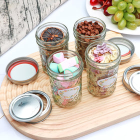 COMUDOT mason jar rustic design adds charm to shelves