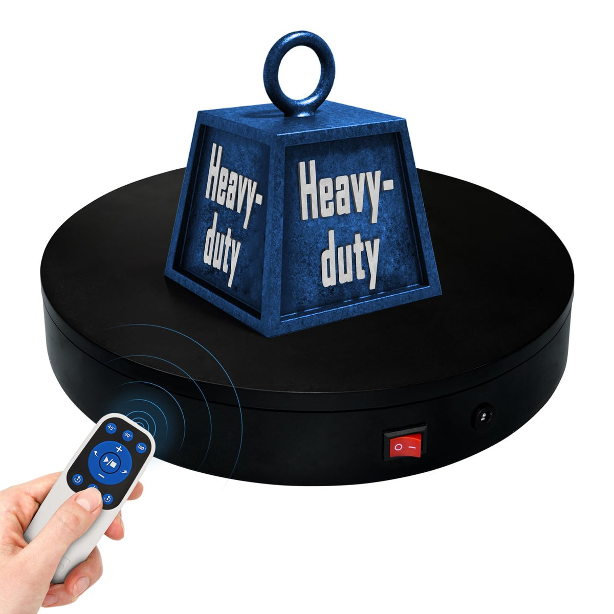 ComXim remote turntable demonstrates smooth 360° rotation for photography and video.
