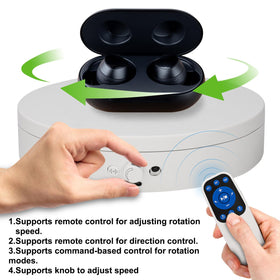 Anti-slip feet on ComXim turntable keep setups stable during shoots