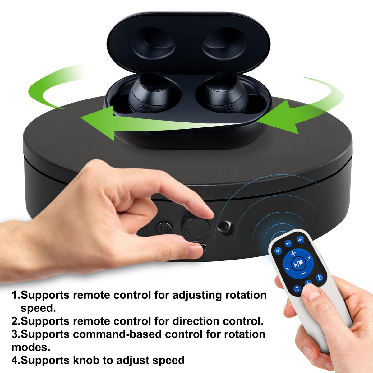 Knob or remote speed adjustment for smooth control
