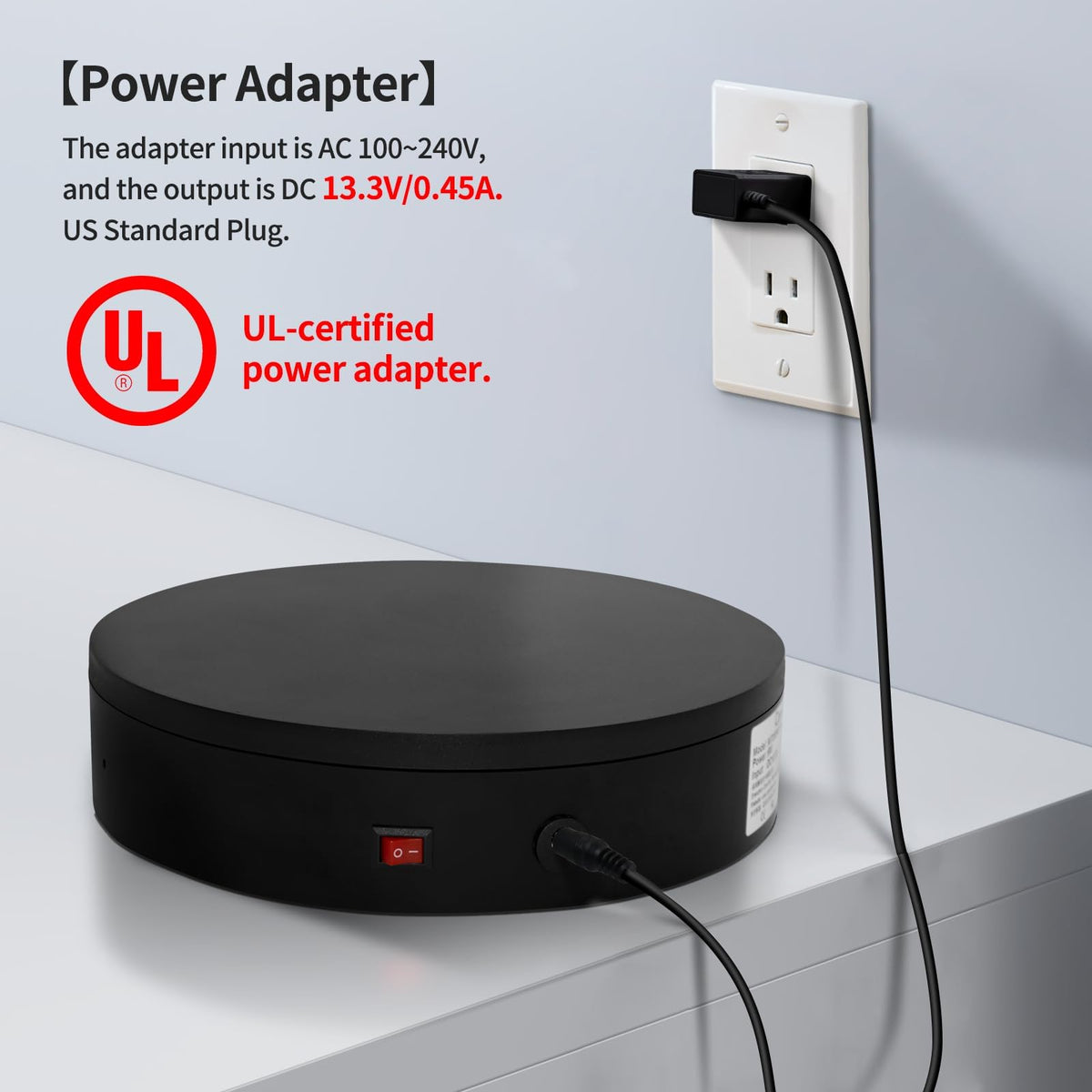 ComXim certified power adapter provides safe, versatile power for international use.