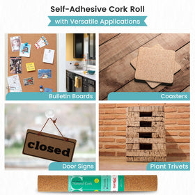 Cork roll baring a protective mat ideal for surfaces and light insulation