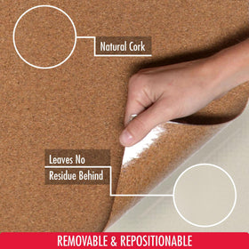 Con-Tact cork roll as a door sign backing with a natural look