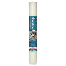 Con-Tact Duraliner drawer liner with non-adhesive backing protects surfaces and reduces shifting.