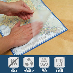 Con-Tact Privacy Film on a kitchen cabinet for discreet visibility