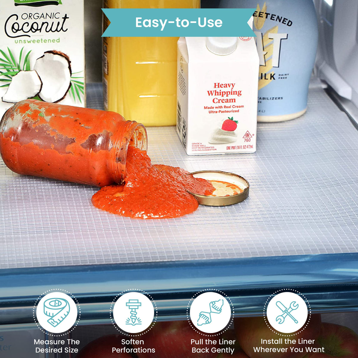 Con-Tact Zip-N-Fit covers hard-to-reach corners for complete drawer protection.