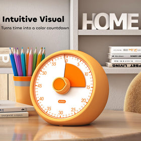 Conchstar visual timer orange countdown wheel aids homework and chore transitions.