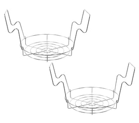 Concord 12inch stainless steel canning rack in pot for stable jar processing