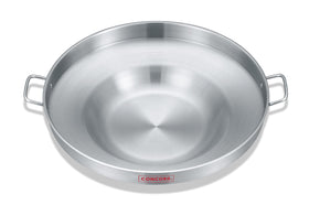 Concord stainless-steel comal 22-inch for even heating on round burners.