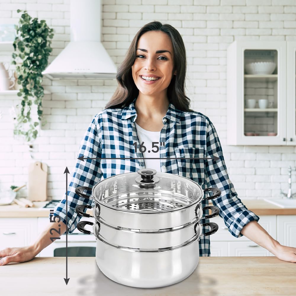 Concord steamer non-induction compatible note for gas and electric stoves.