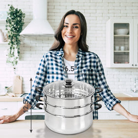 Concord steamer non-induction compatible note for gas and electric stoves.
