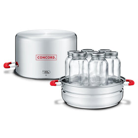 Concord Turbo Steam Canner front view highlighting spacious capacity.