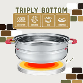 Concord Turbo Steam Canner induction-compatible design for versatile cooking.