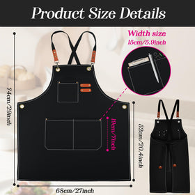 conda Chef Apron 100 percent cotton canvas for durable, odor-free wear