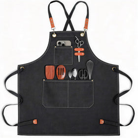 conda Chef Apron with cross-back straps for comfortable all-day cooking