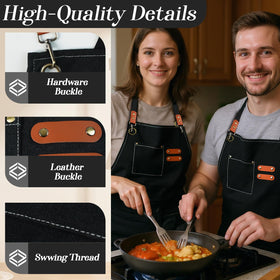 conda Chef Apron quick-release buckle enables easy on and off
