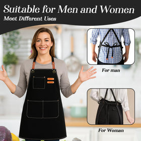 conda Chef Apron twelve-pocket design keeps tools organized during tasks