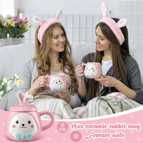 Conelist bunny eye mask for relaxing moments and travel.