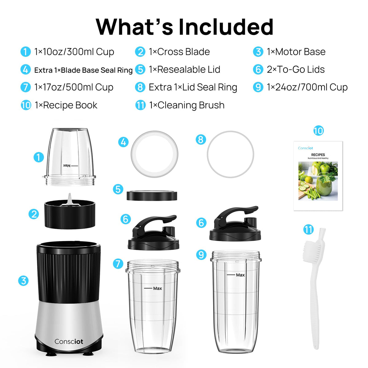 Consciot CB08 resealable lid keeps flavors fresh