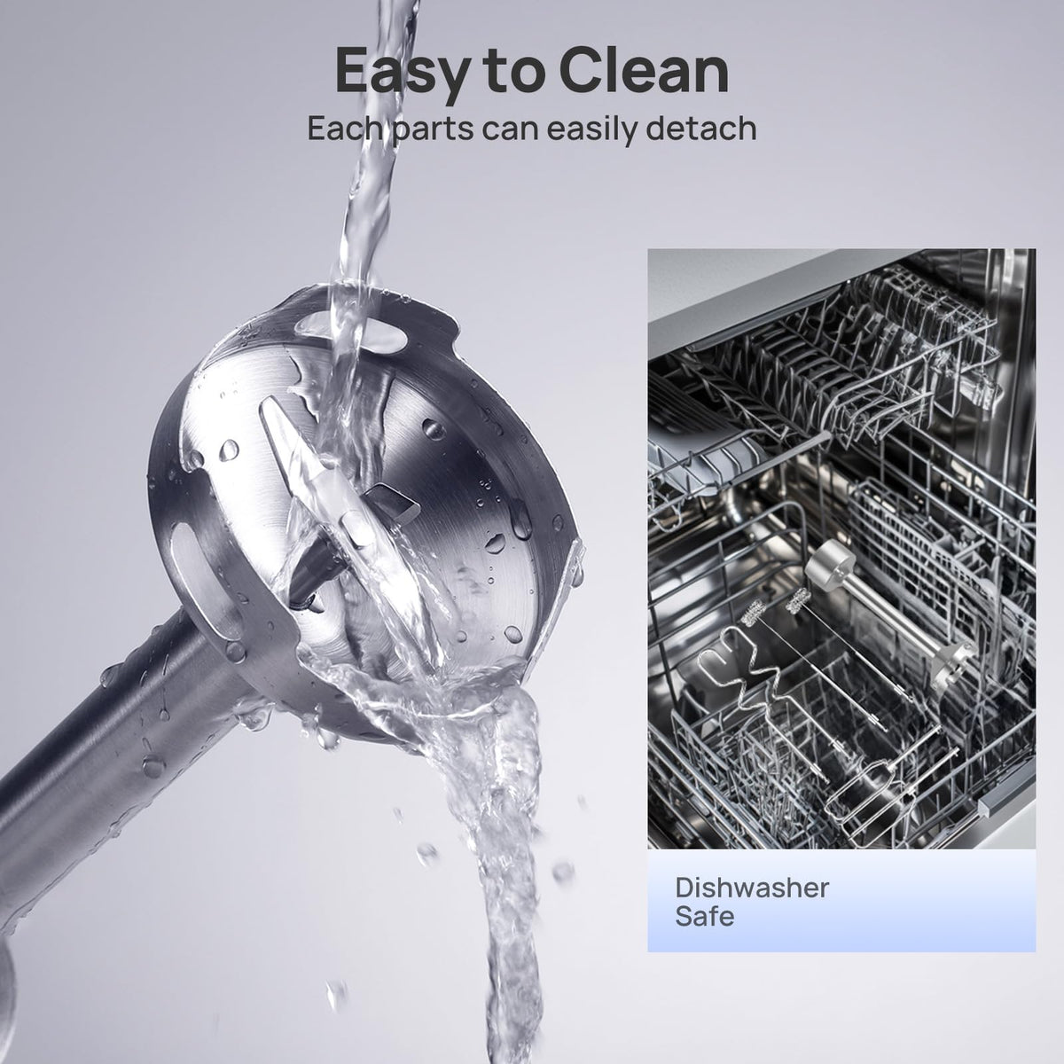 BPA-free parts ensure safe contact with food for everyday cooking