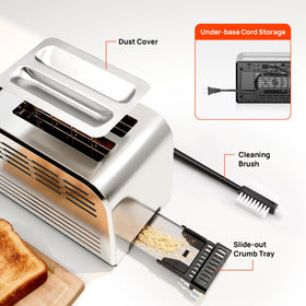 Consciot cleaning brush helps reach corners for thorough cleaning