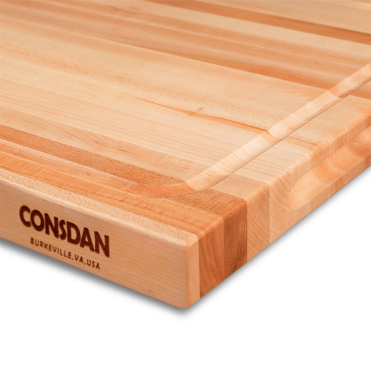 CONSDAN 1-inch thick board provides stability during chopping