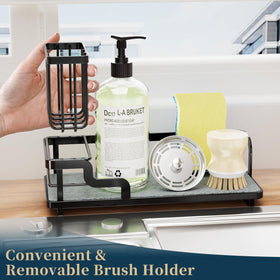 Consumest detachable brush holder helps keep brushes tidy and dry.